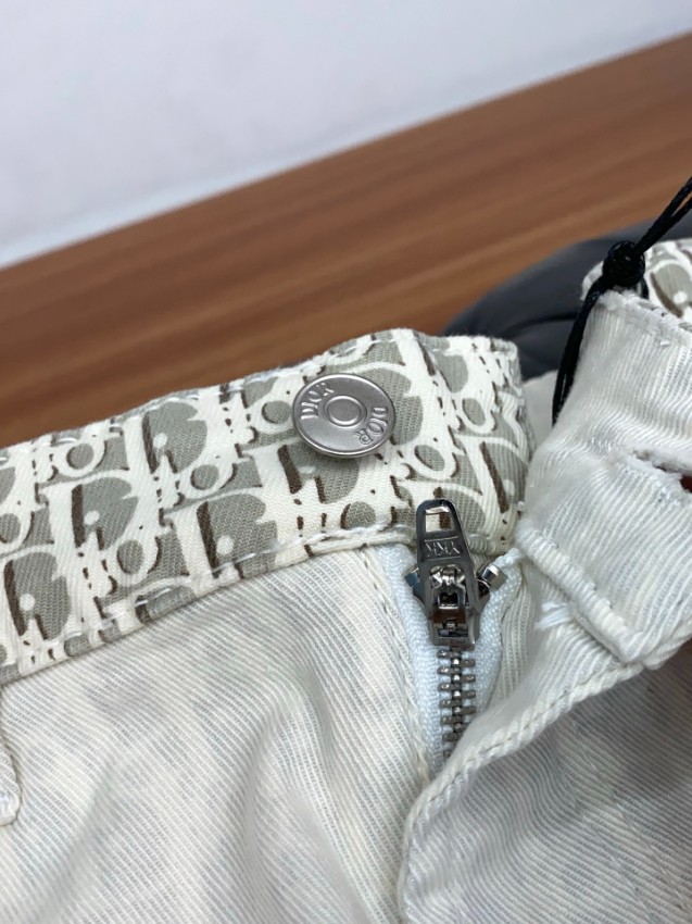 ディオール ブランド コピー デニムパンツ モノグラム切替デザイン 上質感 定番_4