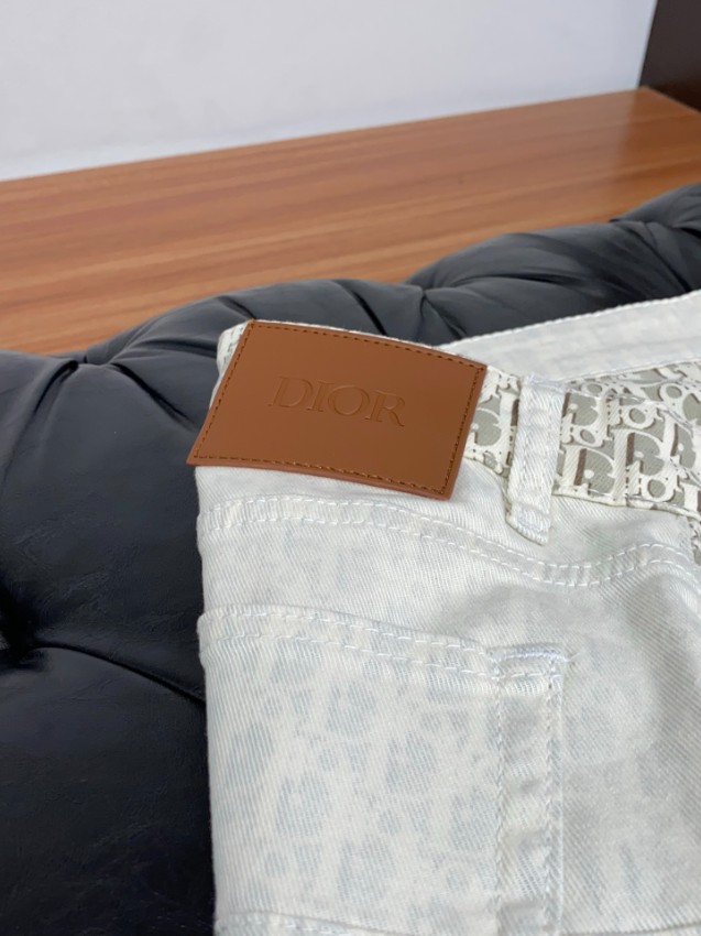 ディオール ブランド コピー デニムパンツ モノグラム切替デザイン 上質感 定番_5