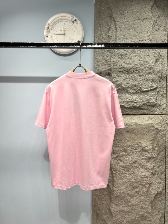 ディオール ハイブランド 半袖Tシャツ ミニロゴ刺繍 シンプルデザイン 快適な着心地_2