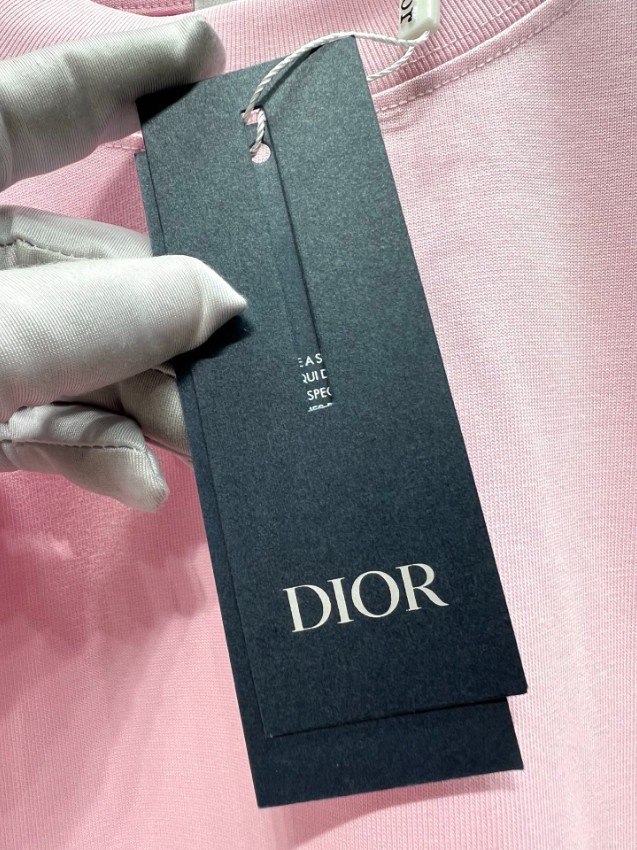 ディオール ハイブランド 半袖Tシャツ ミニロゴ刺繍 シンプルデザイン 快適な着心地_5