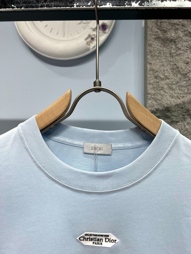 ディオール 格安 半袖Tシャツ ミニロゴ刺繍 クリーンデザイン 高再現度_3