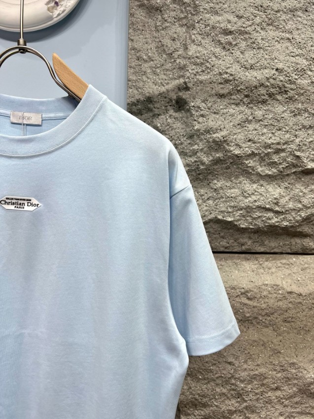ディオール 格安 半袖Tシャツ ミニロゴ刺繍 クリーンデザイン 高再現度_4