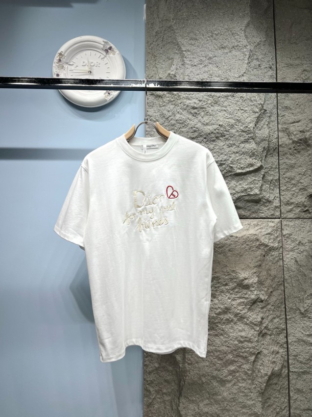 ディオール n級 半袖Tシャツ 刺繍ロゴデザイン カジュアルスタイル 上質感_1