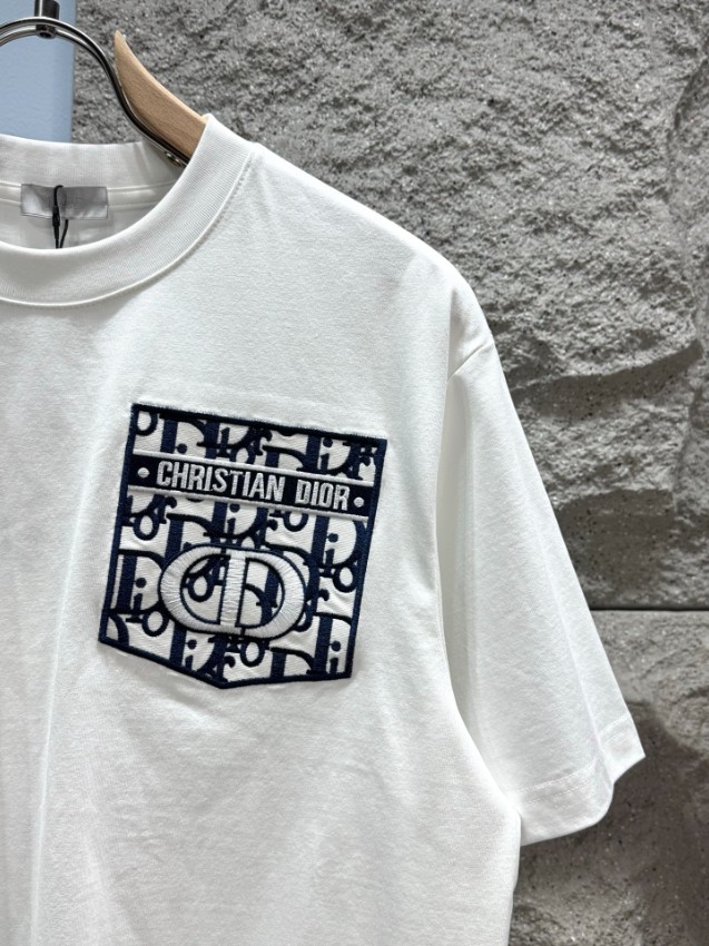 ディオール 格安 半袖Tシャツ ポケットモノグラムデザイン カジュアルスタイル 高評価_6