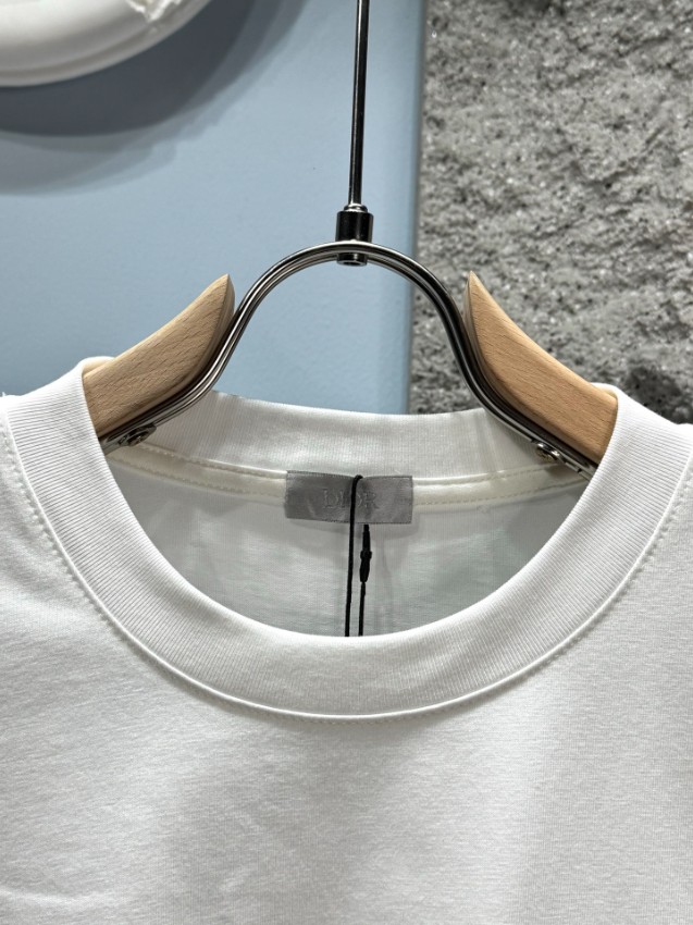 ディオール スーパーコピー 半袖Tシャツ レザーパッチポケットデザイン シンプルスタイル 発送保証_2