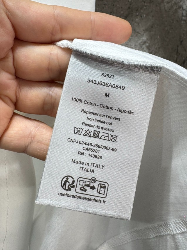 ディオール スーパーコピー 半袖Tシャツ レザーパッチポケットデザイン シンプルスタイル 発送保証_7