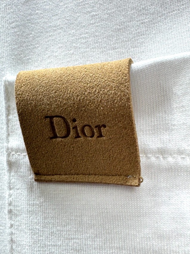 ディオール スーパーコピー 半袖Tシャツ レザーパッチポケットデザイン シンプルスタイル 発送保証_6