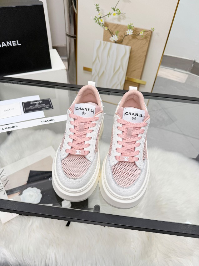 シャネル 格安 厚底スニーカー メッシュ切替デザイン 口コミ多数_2