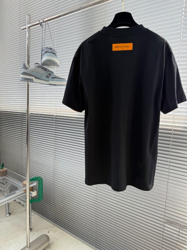 ルイヴィトン ハイブランド ロゴ刺繍半袖Tシャツ 肌触り良好 ブランド代用_7