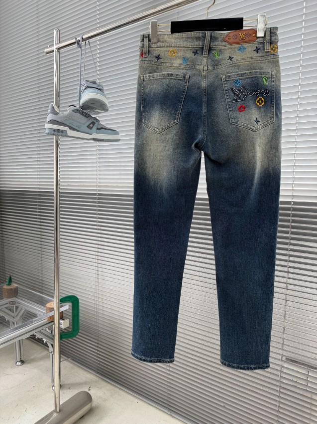 ルイヴィトン スーパーコピー スリムデニムパンツ ヴィンテージ加工 安心サイト_7