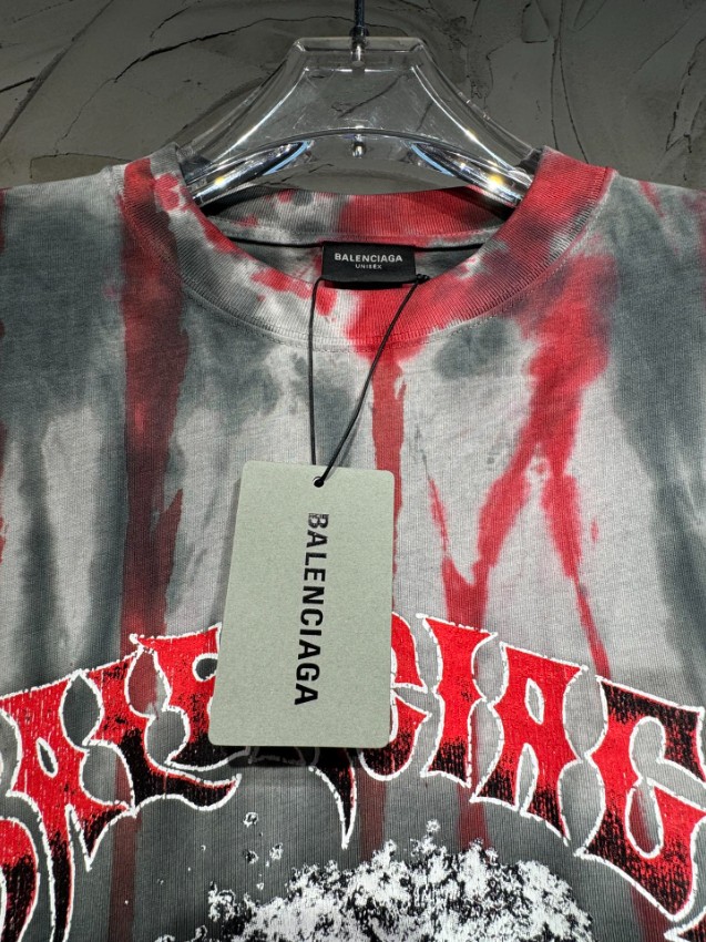 バレンシアガ n級 タイダイグラフィック半袖Tシャツ 通気 本格派モデル_6