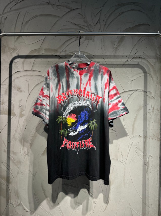 バレンシアガ n級 タイダイグラフィック半袖Tシャツ 通気 本格派モデル_7