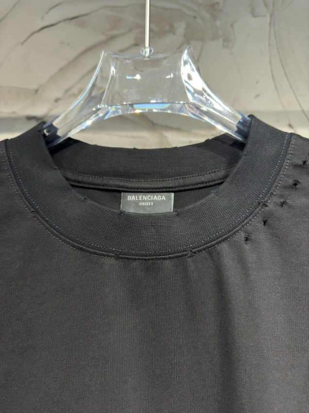 バレンシアガ 格安 ロゴプリントオーバーサイズ半袖Tシャツ 高品質 安心サイト_6