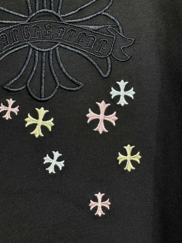 クロムハーツ ブランド コピー 半袖Tシャツ クロスロゴ刺繍 ストリート系 快適な着心地_11