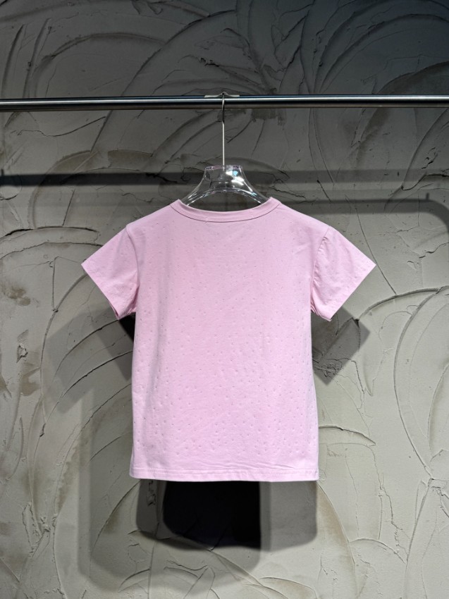 アレキサンダーワン 本物級コピー ロゴ半袖Tシャツ ラインストーン装飾 夏服 高再現度_1