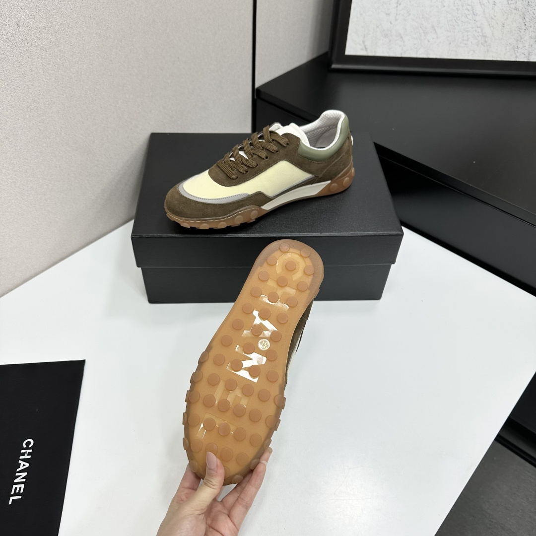 シャネル スーパーコピー ローカットスニーカー ブラウン配色 安全取引_3