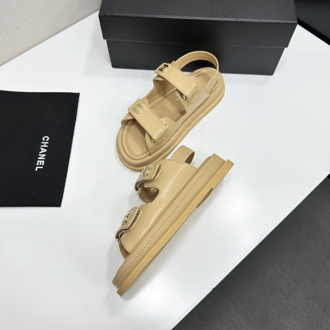 シャネル 本物級コピー スポーツサンダル ベージュカラー仕様 上質感_8