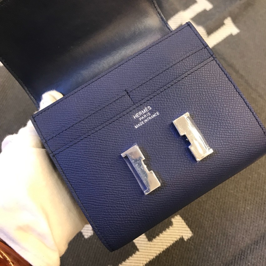 エルメス n級 コンパクトレザーウォレット シルバー金具仕様 高品質 確実に届く 人気定番_5