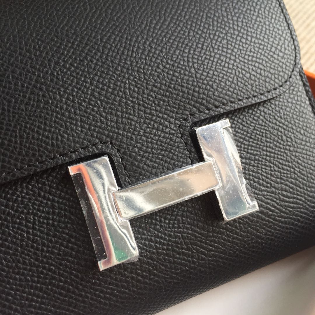 エルメス ハイブランド コンパクトレザーウォレット ブラック仕様 高級感仕上げ 安全取引 人気財布_2