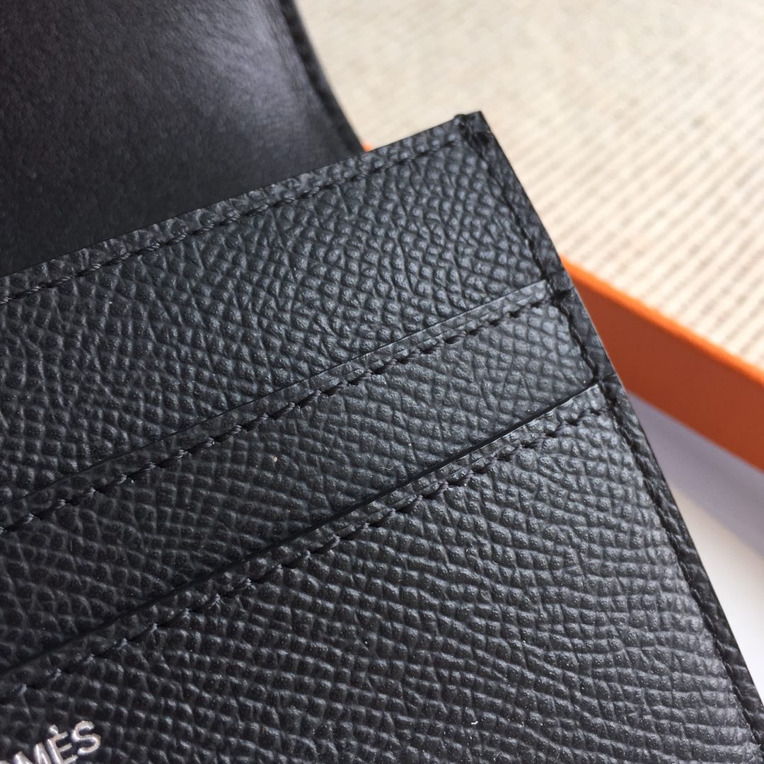 エルメス ハイブランド コンパクトレザーウォレット ブラック仕様 高級感仕上げ 安全取引 人気財布_8