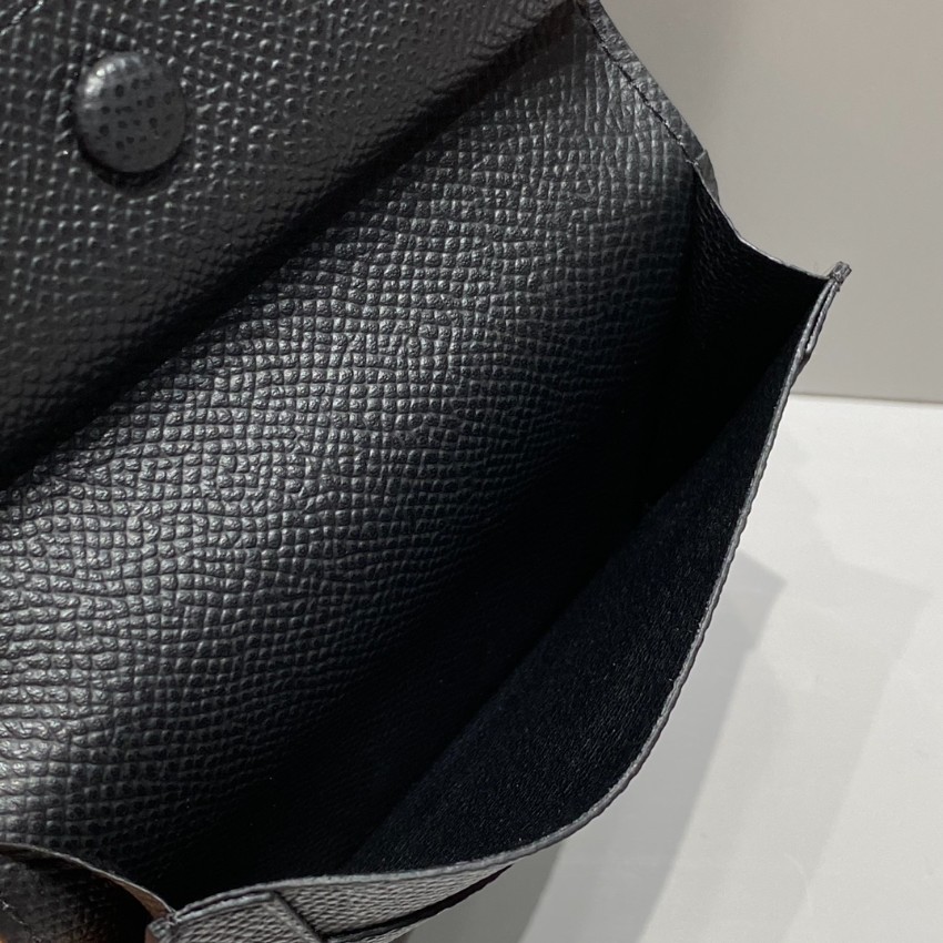 エルメス n級 ベアンコンパクトウォレット ブラックレザー ゴールドH金具 丁寧な縫製_7