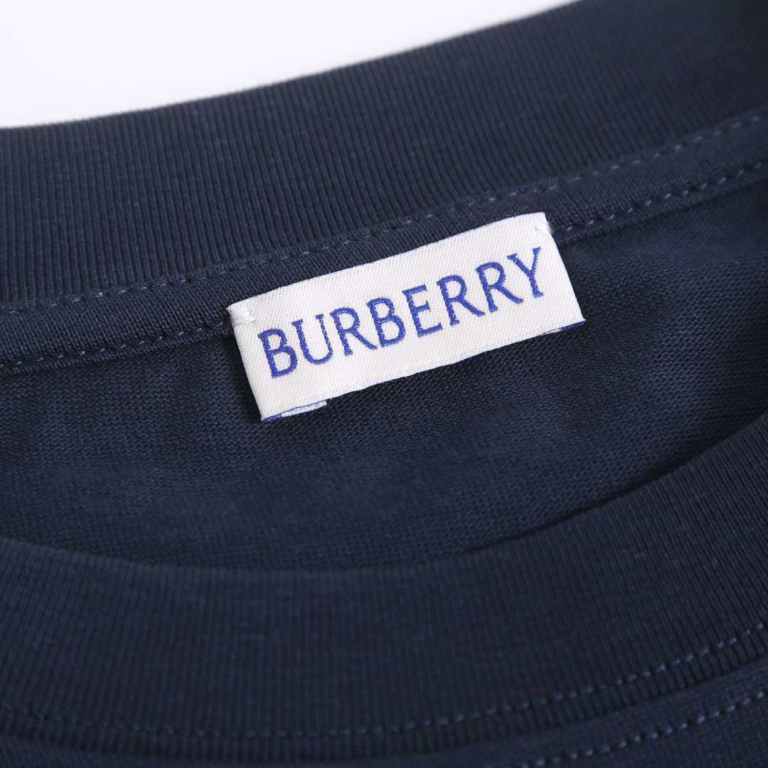 バーバリー ブランド コピー ロゴ刺繍半袖Tシャツ シンプルデザイン 新作_7