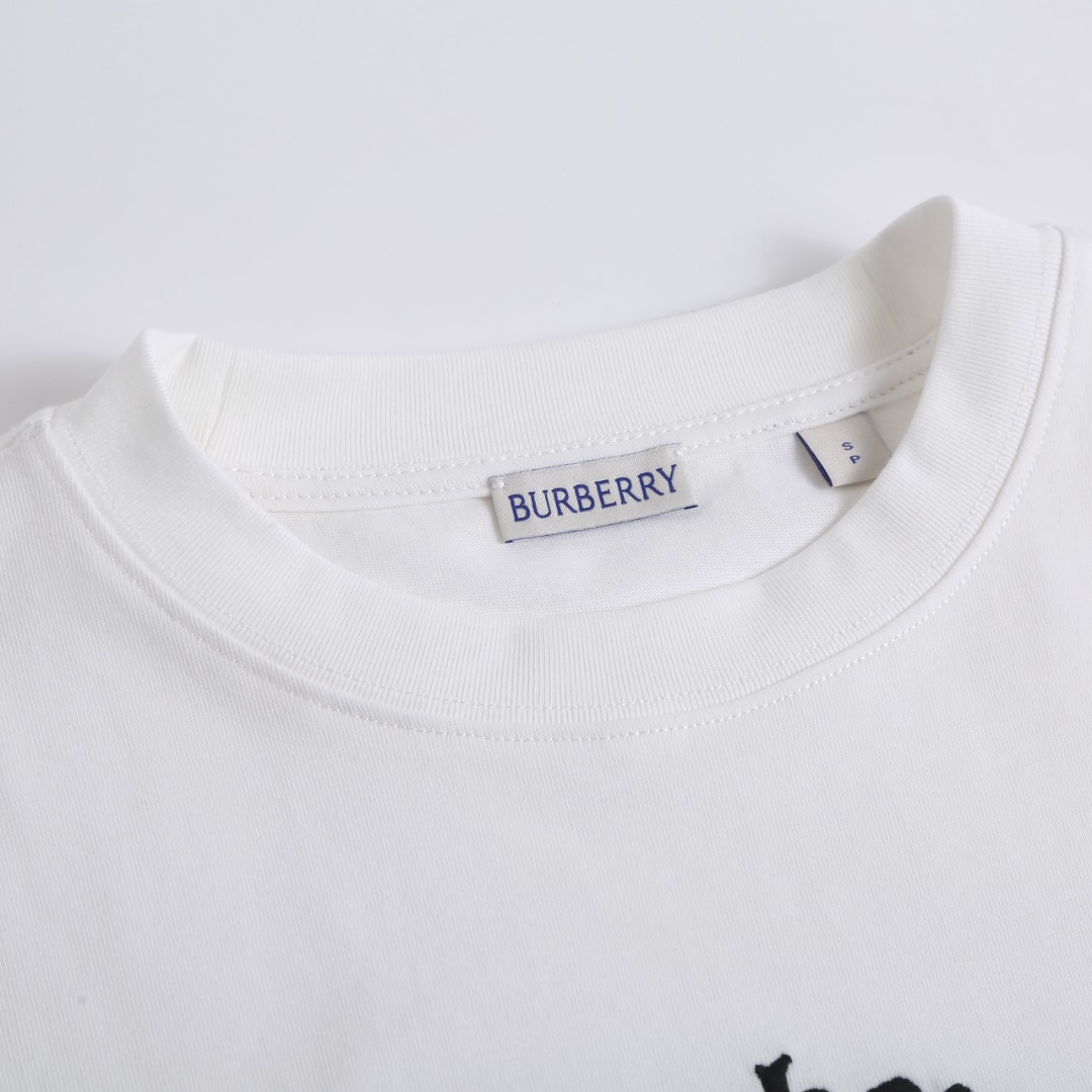 バーバリー n級 ロゴ刺繍半袖Tシャツ 通気 激安_6