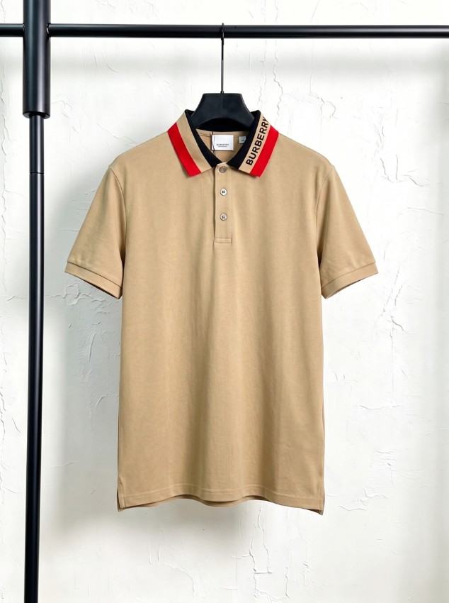 バーバリー スーパーコピー 半袖ポロシャツ シンプルライン 夏服 口コミ多数_1
