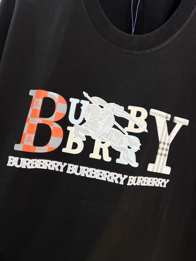 バーバリー ブランド コピー ロゴプリント半袖Tシャツ 機能 リピーター多数_8