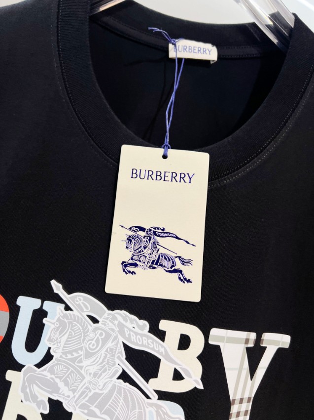バーバリー ブランド コピー ロゴプリント半袖Tシャツ 機能 リピーター多数_7
