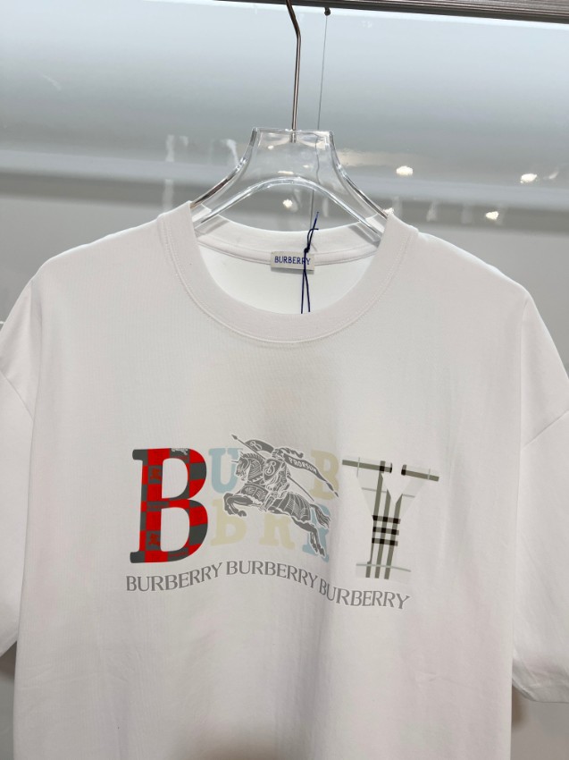 バーバリー n級 ロゴプリント半袖Tシャツ 男女兼用 上質感_3