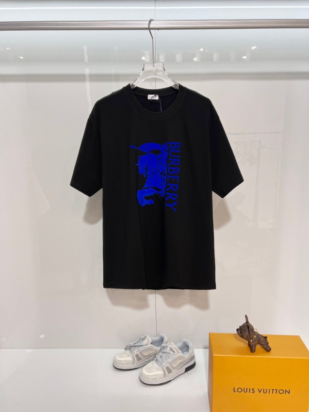 バーバリー スーパーコピー ロゴプリント半袖Tシャツ シンプルデザイン 発送保証_2