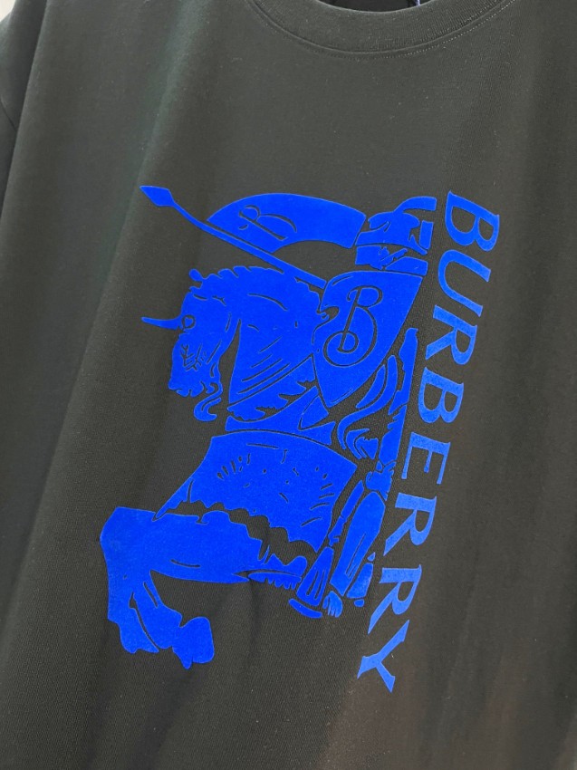 バーバリー スーパーコピー ロゴプリント半袖Tシャツ シンプルデザイン 発送保証_4