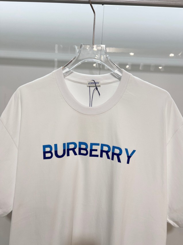 バーバリー ハイブランド ロゴ半袖Tシャツ 男女兼用 追跡可能_1