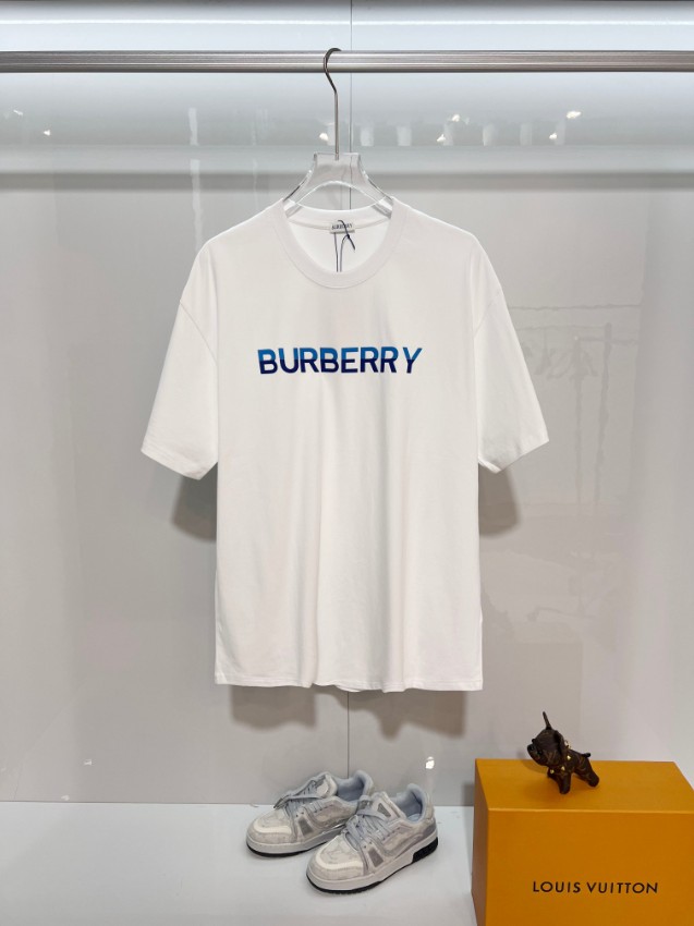 バーバリー ハイブランド ロゴ半袖Tシャツ 男女兼用 追跡可能_4