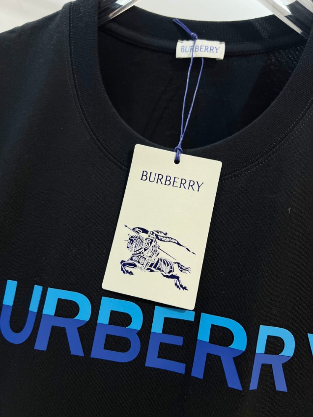 バーバリー 格安 ロゴ半袖Tシャツ シンプルデザイン 梱包丁寧_2