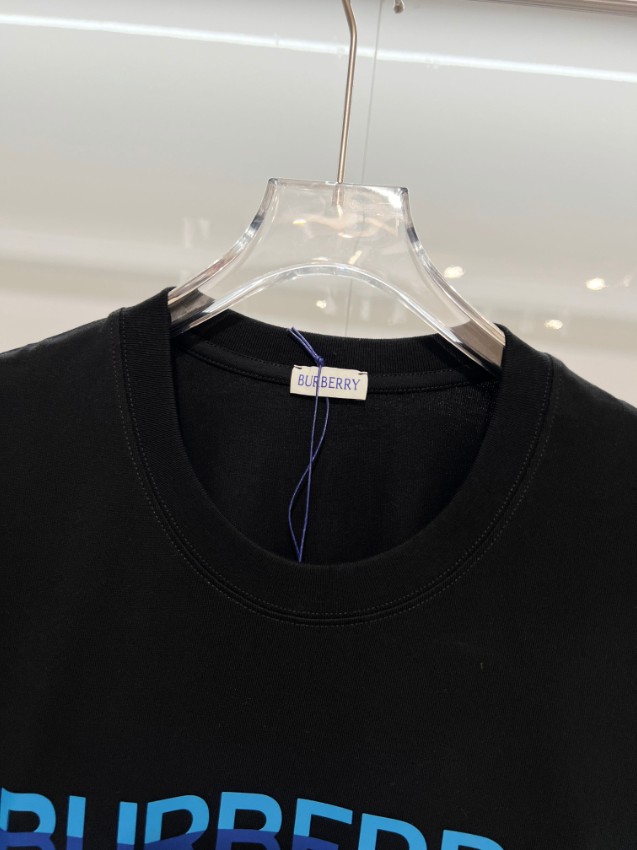 バーバリー 格安 ロゴ半袖Tシャツ シンプルデザイン 梱包丁寧_5