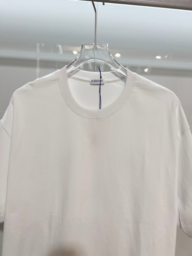 バーバリー ブランド コピー ロゴ刺繍半袖Tシャツ シンプルデザイン 高品質_4