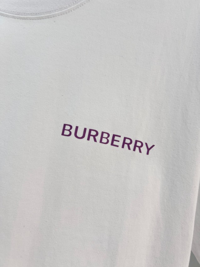 バーバリー ハイブランド ロゴ半袖Tシャツ シンプルスタイル 高評価_5