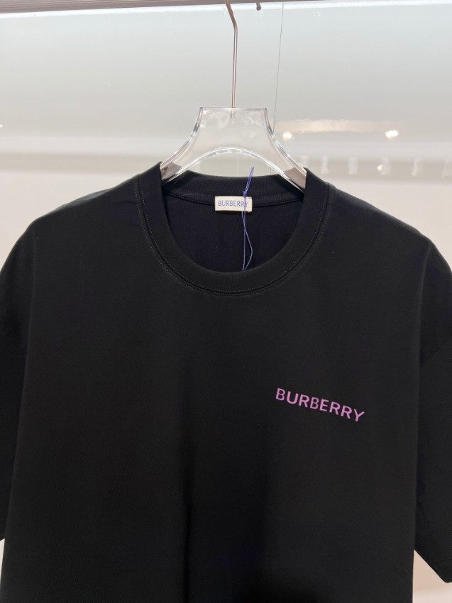 バーバリー 格安 ロゴ刺繍半袖Tシャツ ミニマル仕様 口コミ多数_1