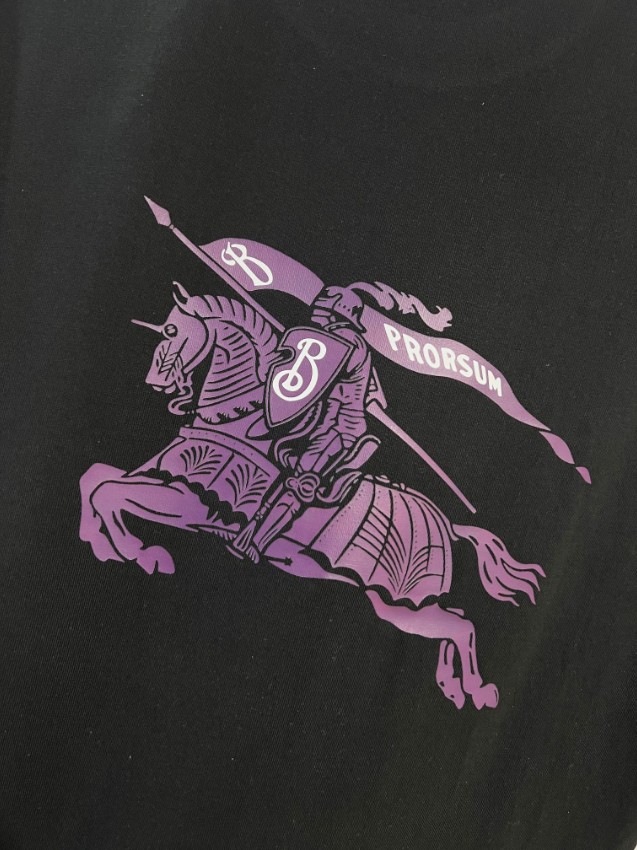 バーバリー 格安 ロゴ刺繍半袖Tシャツ ミニマル仕様 口コミ多数_9