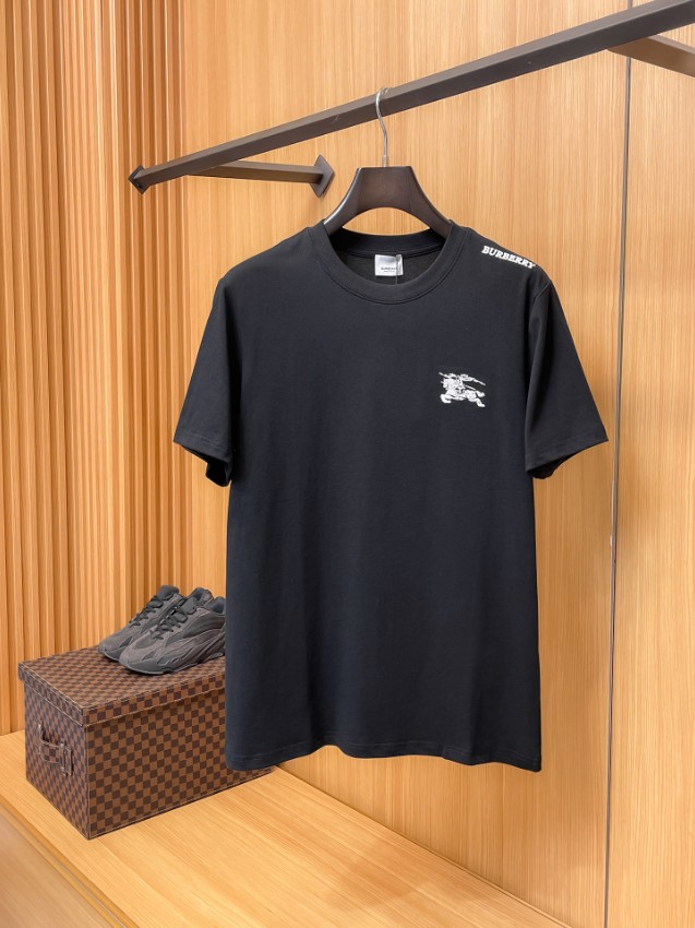 バーバリー ハイブランド ロゴ刺繍半袖Tシャツ モダン仕様 高再現度_9