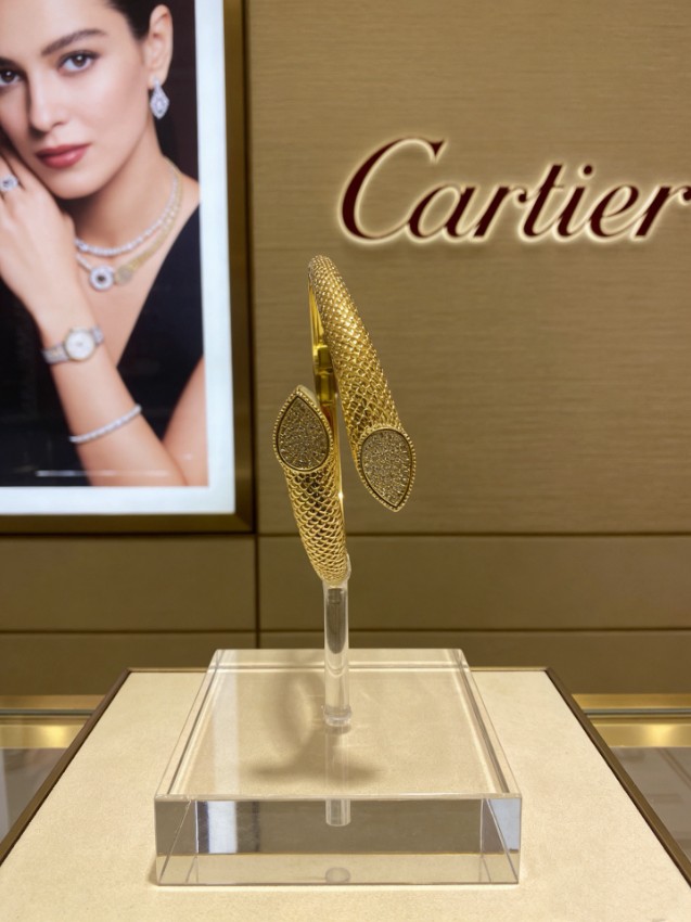 カルティエ ハイブランド スネークブレスレット パヴェ仕様 激安_6