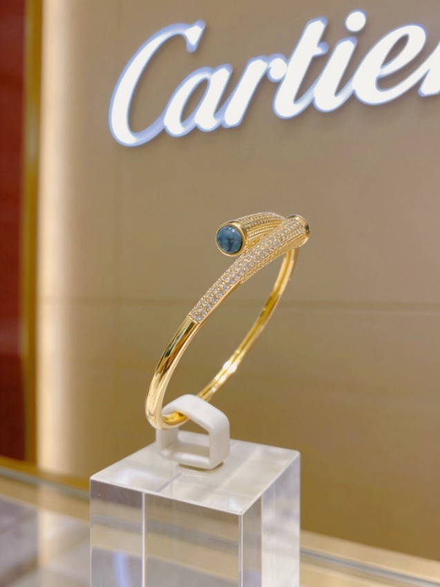 カルティエ 格安 ジュストアンクルブレスレット パヴェ加工 口コミ多数_1