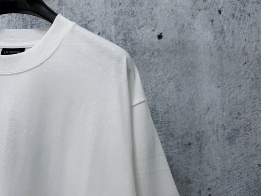 バレンシアガ ブランド コピー BBロゴTシャツ 半袖カットソー ホワイトカラー バックデザイン 口コミ多数_2