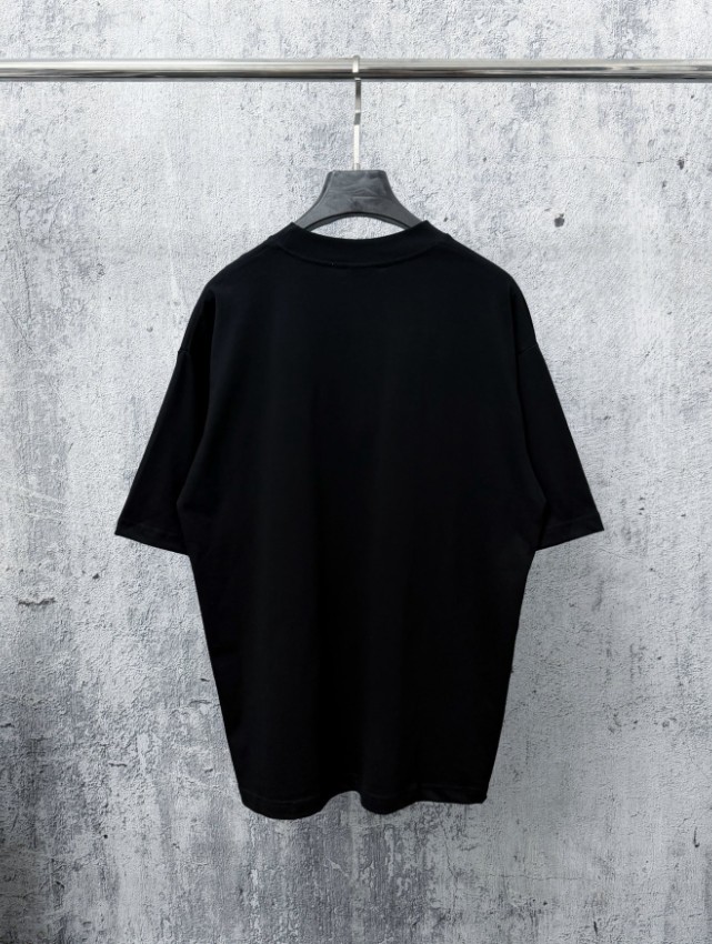 バレンシアガ 格安 BBロゴTシャツ 半袖カットソー フロントプリント モノトーンデザイン 上質感_5