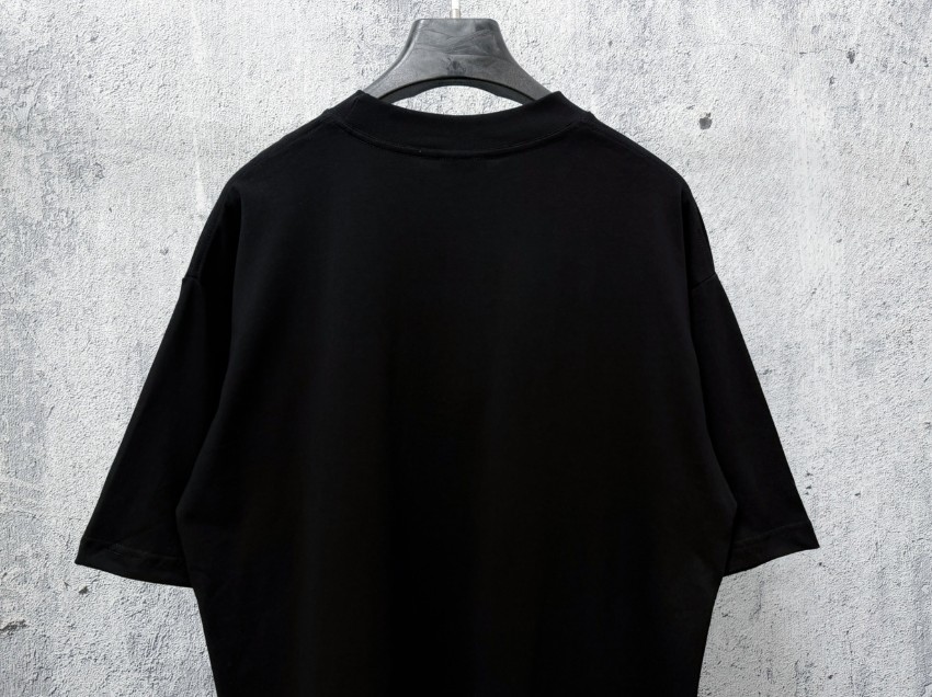 バレンシアガ 格安 BBロゴTシャツ 半袖カットソー フロントプリント モノトーンデザイン 上質感_6