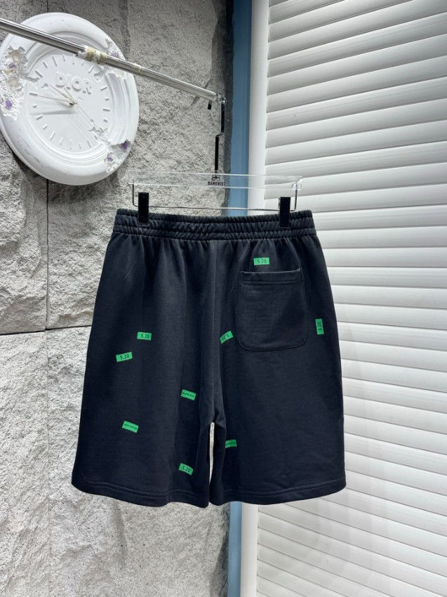 バレンシアガ ブランド コピー スウェットショートパンツ ロゴ刺繍デザイン 定番_2