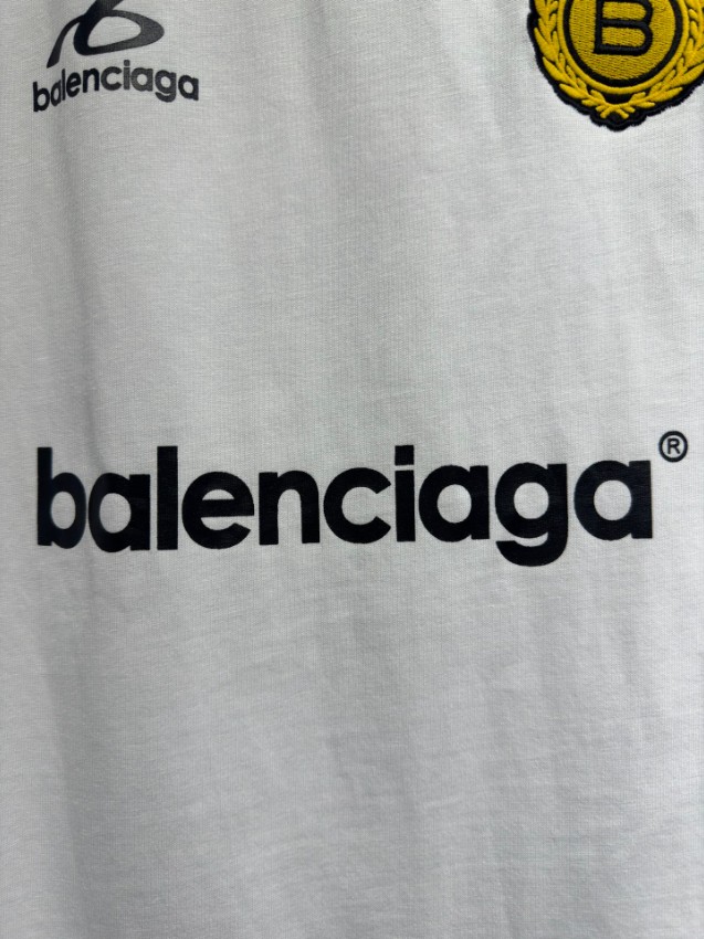 バレンシアガ 格安 ロゴプリントTシャツ スポーツラインデザイン 通気_2