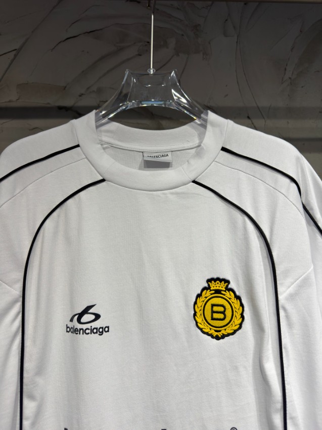 バレンシアガ 格安 ロゴプリントTシャツ スポーツラインデザイン 通気_7